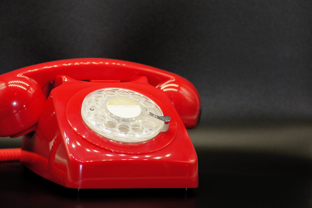 red telephone to represent 988 hotline