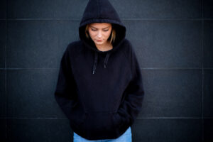teen girl hoodie trafficking risk